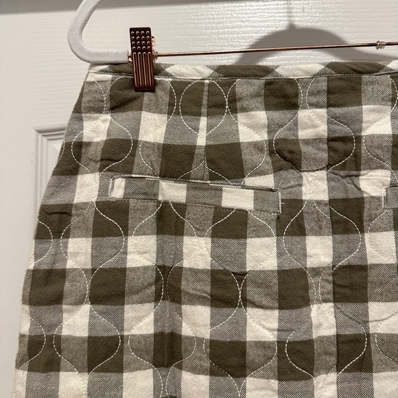 Madewell Quilted Flannel Mini Skirt in Gingham Check size 4 - Picture 10 of 11
